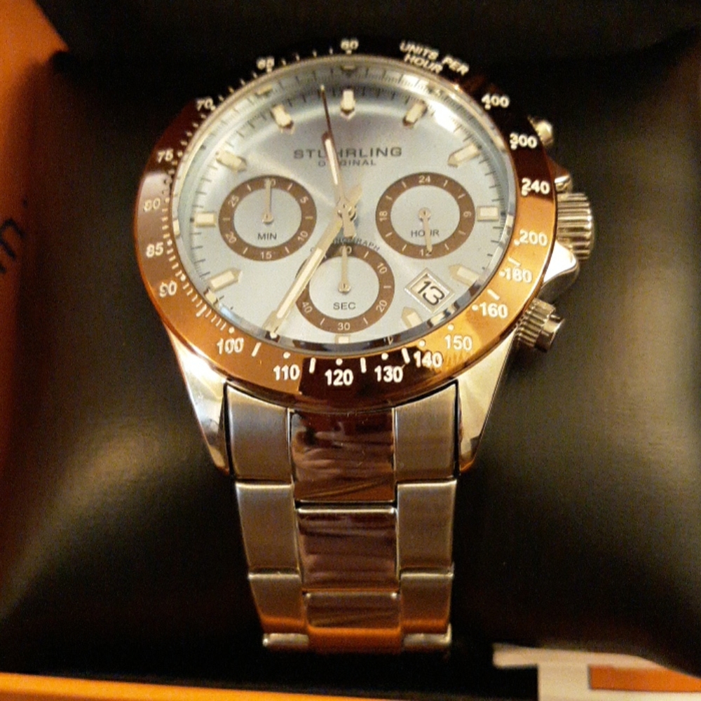 Stuhrling quartz chronograph